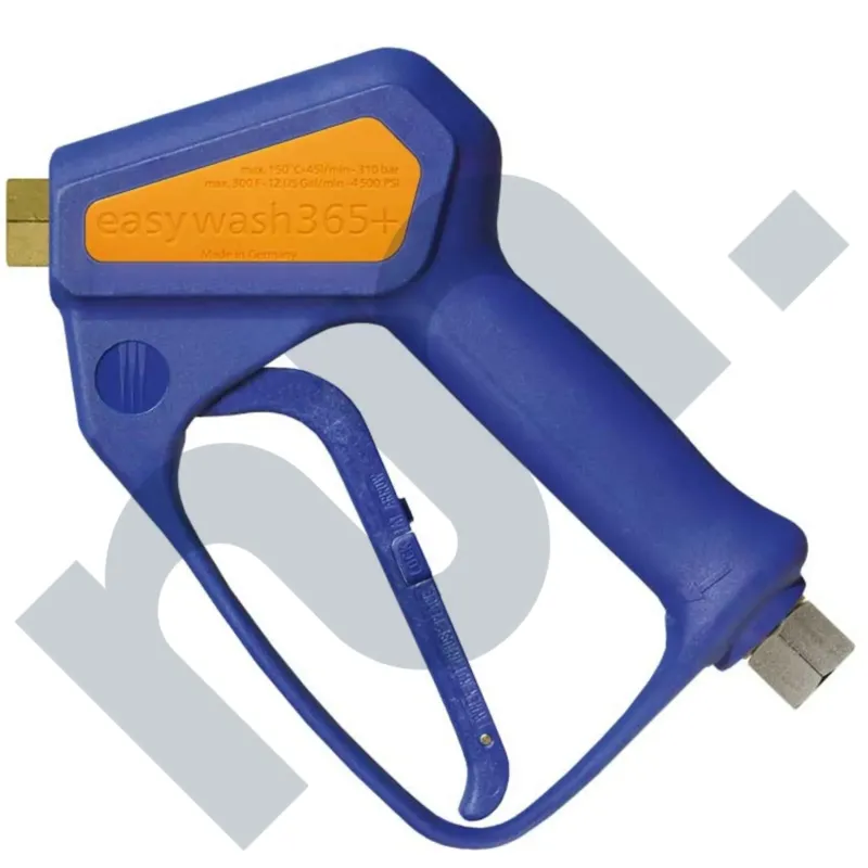POIGNEE PISTOLET LAVAGE HAUTE PRESSION EASYWACH365+ FEMELLE 3/8 ROTATIVE-HORS GEL CLAPET F1/4 - 310 BAR – 45L/MIN POIGNEE PISTOLET LAVAGE HAUTE PRESSION EASYWACH365+ FEMELLE 3/8 ROTATIVE-HORS GEL CLAPET F1/4 - 310 BAR – 45L/MIN