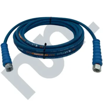 Flexible HP 1SN lavage bleu 1/4 DN6 femelle BSP 3/8