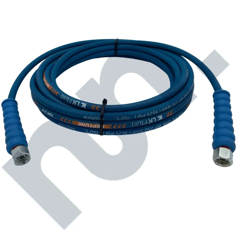 Flexible HP 1SN lavage bleu 1/4 DN6 femelle BSP 3/8