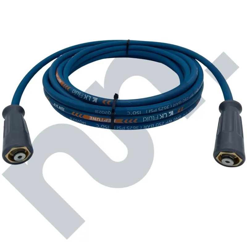 Flexible HP 1SN lavage bleu 1/4 DN6 femelle easylock